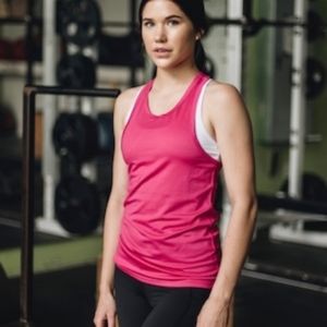 Dragonfruit & Yellow Mesh Racer Tank Bundle